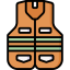 High visibility vest icon 64x64