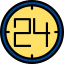 24 hours 图标 64x64