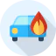 Burning car icon 64x64