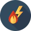 Electric fire icon 64x64