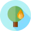 Burning tree icon 64x64