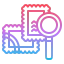 Stamp collecting icon 64x64