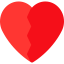 Broken heart icon 64x64