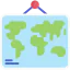 World map icon 64x64