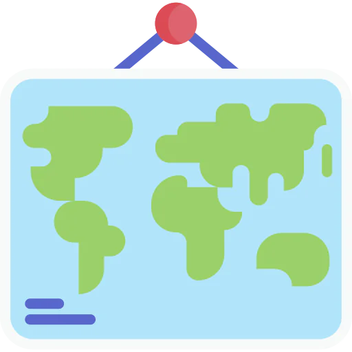 World map icon