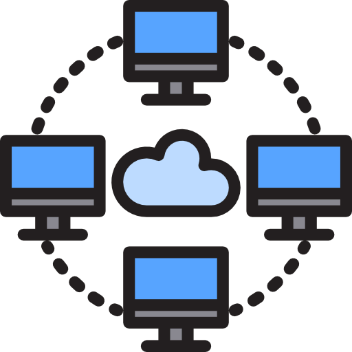Cloud network icon