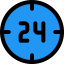 24 hours アイコン 64x64