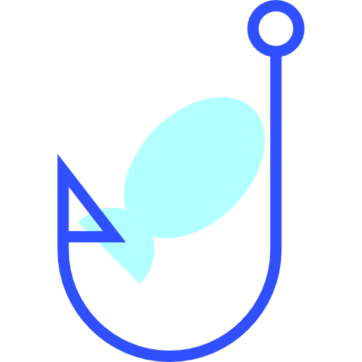 Fish hook icon