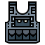Bulletproof vest icon 64x64
