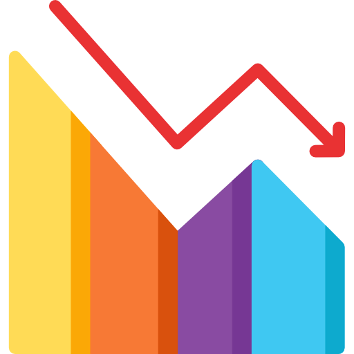 Line graph icon