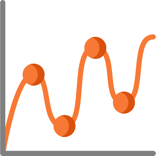 Line chart icon