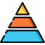 Pyramid chart icon 64x64