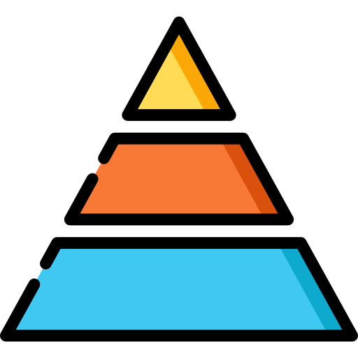 Pyramid chart icon