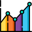 Line chart icon 64x64