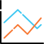 Line chart Ikona 64x64