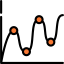 Line chart icon 64x64