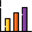Bar chart icon 64x64