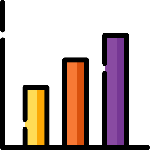 Bar chart icône