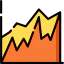 Line chart icon 64x64
