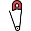 Safety pin icon 64x64