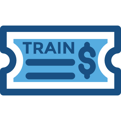 Train ticket icon