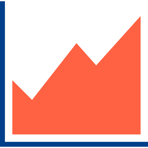 Line graph icon