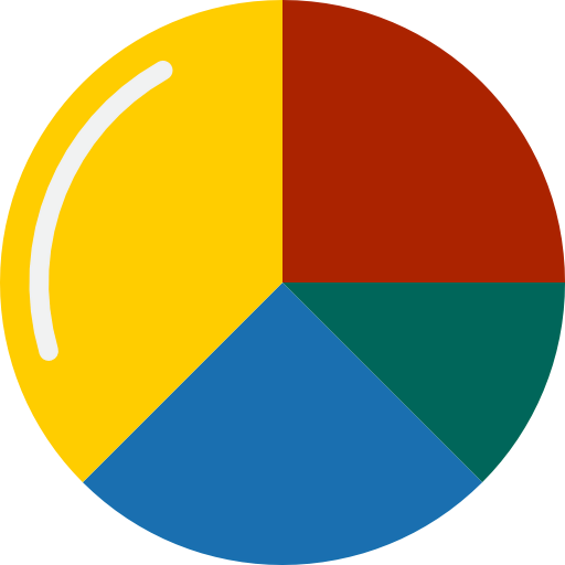 Pie chart ícono