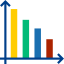 Bar chart 图标 64x64