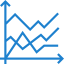 Line graph 图标 64x64