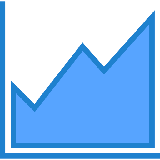 Line graph icon