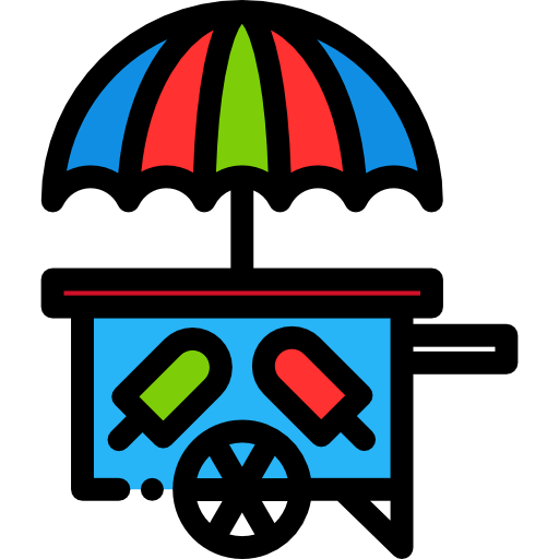 Ice cream cart icon