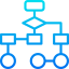 Flow chart icon 64x64
