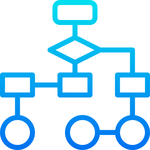 Flow chart icon