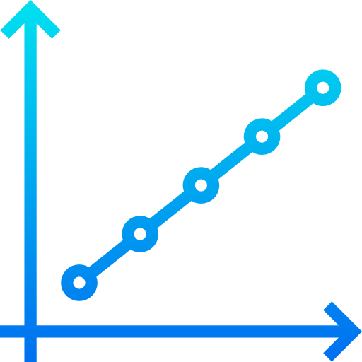 Line graph icon