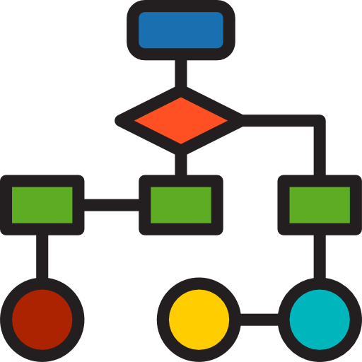 Flow chart icon