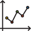 Line graph icône 64x64