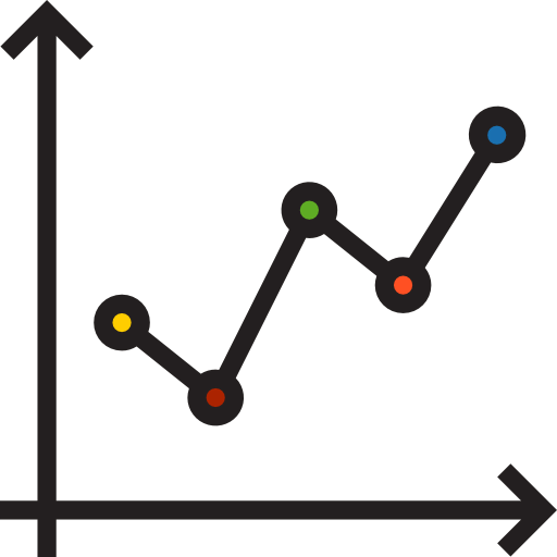 Line graph 图标