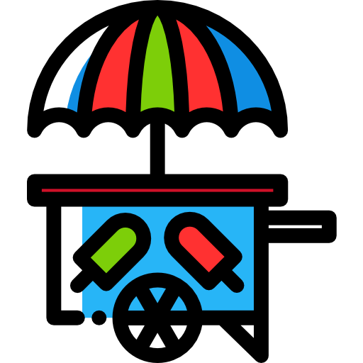 Ice cream cart icon