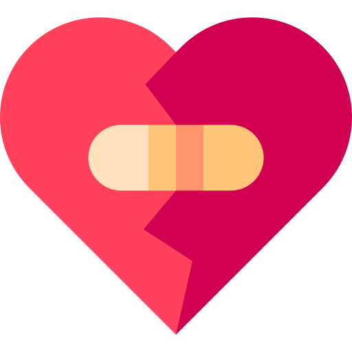 Broken heart icon