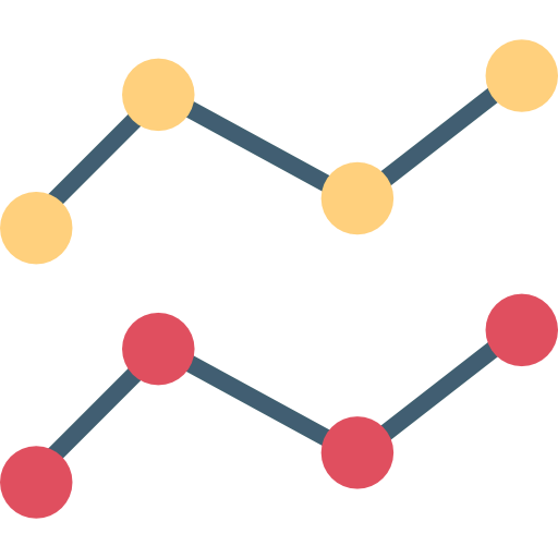 Line chart ícone
