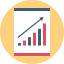 Bar chart icon 64x64