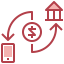 Money transfer icon 64x64
