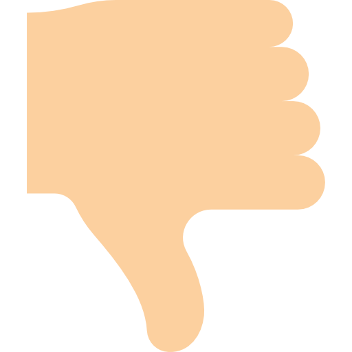 Thumb down icon
