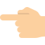 Pointing left icon 64x64