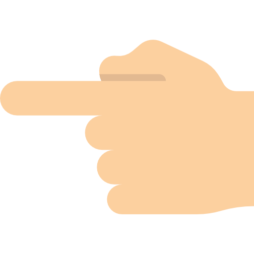Pointing left icon