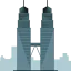 Petronas towers icon 64x64