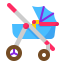 Baby stroller icon 64x64