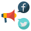 Social marketing ícone 64x64
