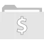 Dollar folder icon 64x64