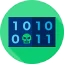 Binary code icon 64x64